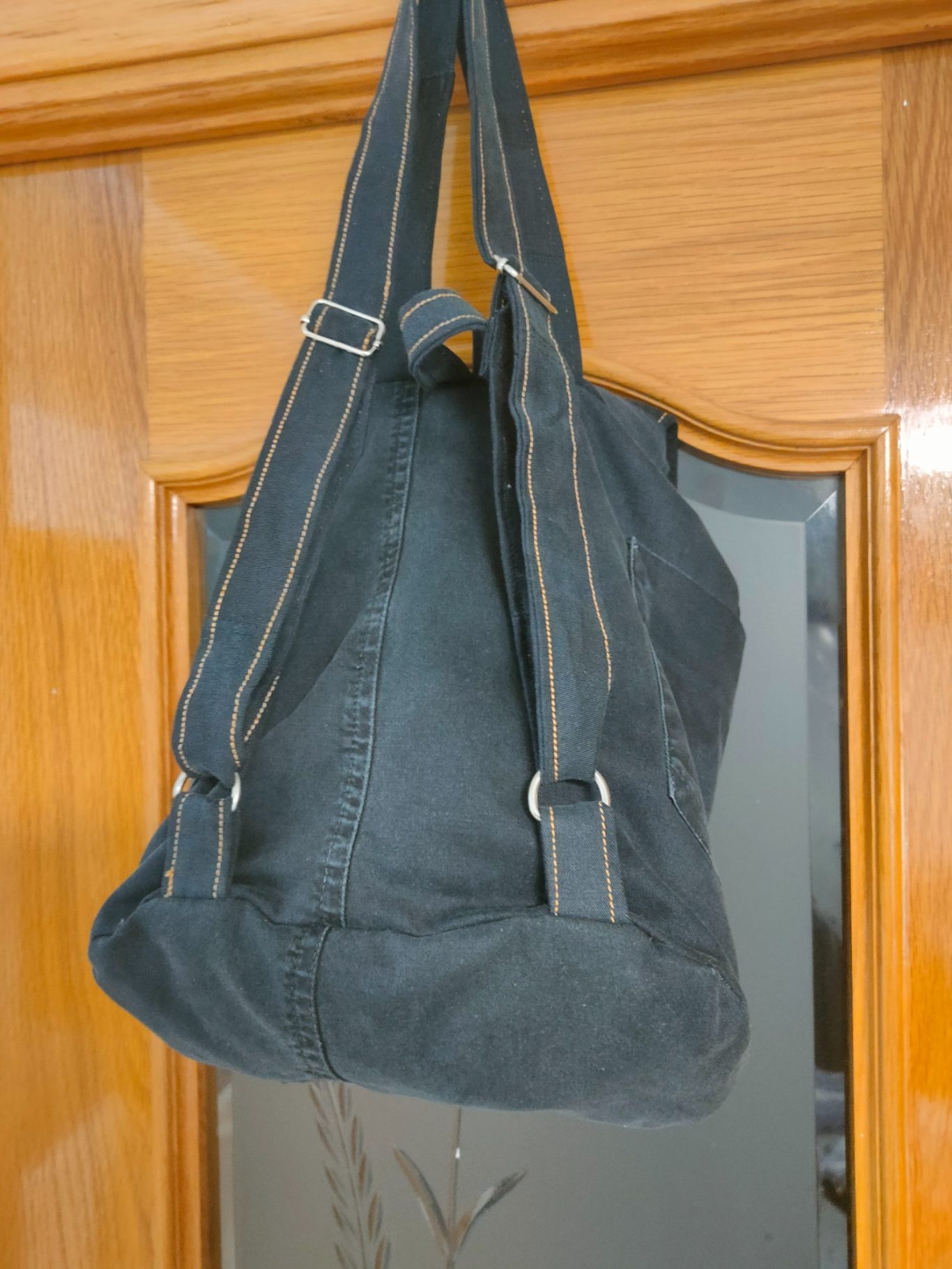 Mochila Denim Oscuro Artesanal Mochila Denim Oscuro Artesanal